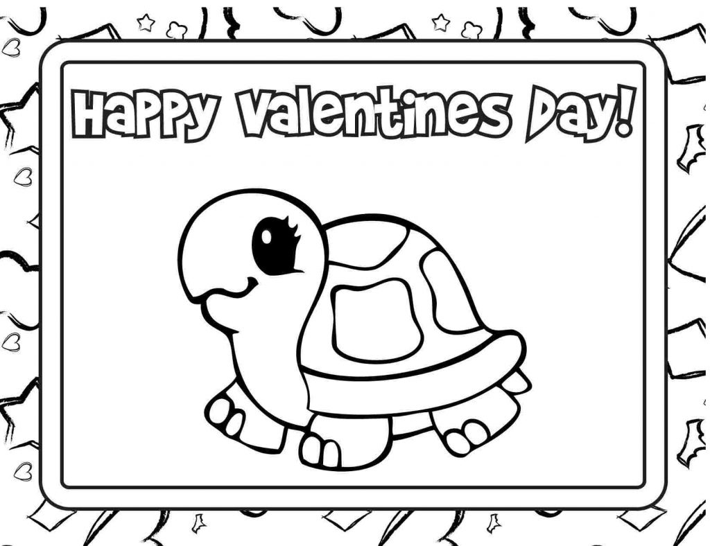 Printable Happy Valentines Day Coloring Pages