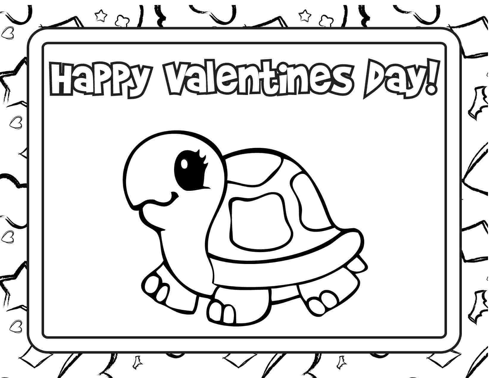 Printable Valentines Day Cards Coloring