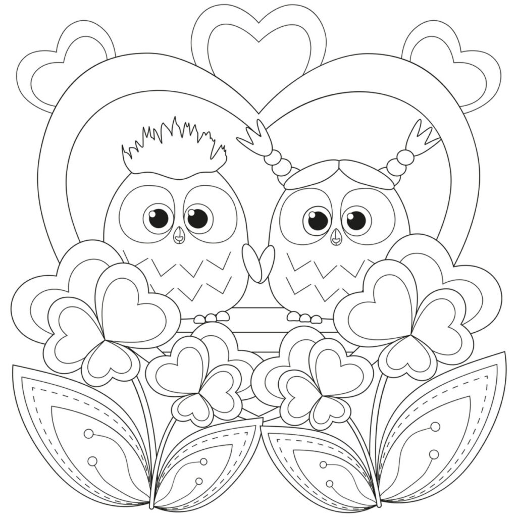 Free Coloring Valentine Printables