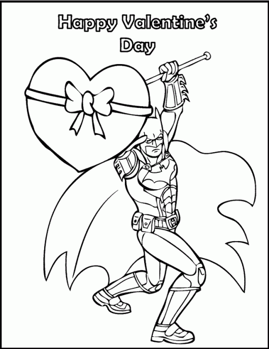 Batman Valentine Blank Printable
