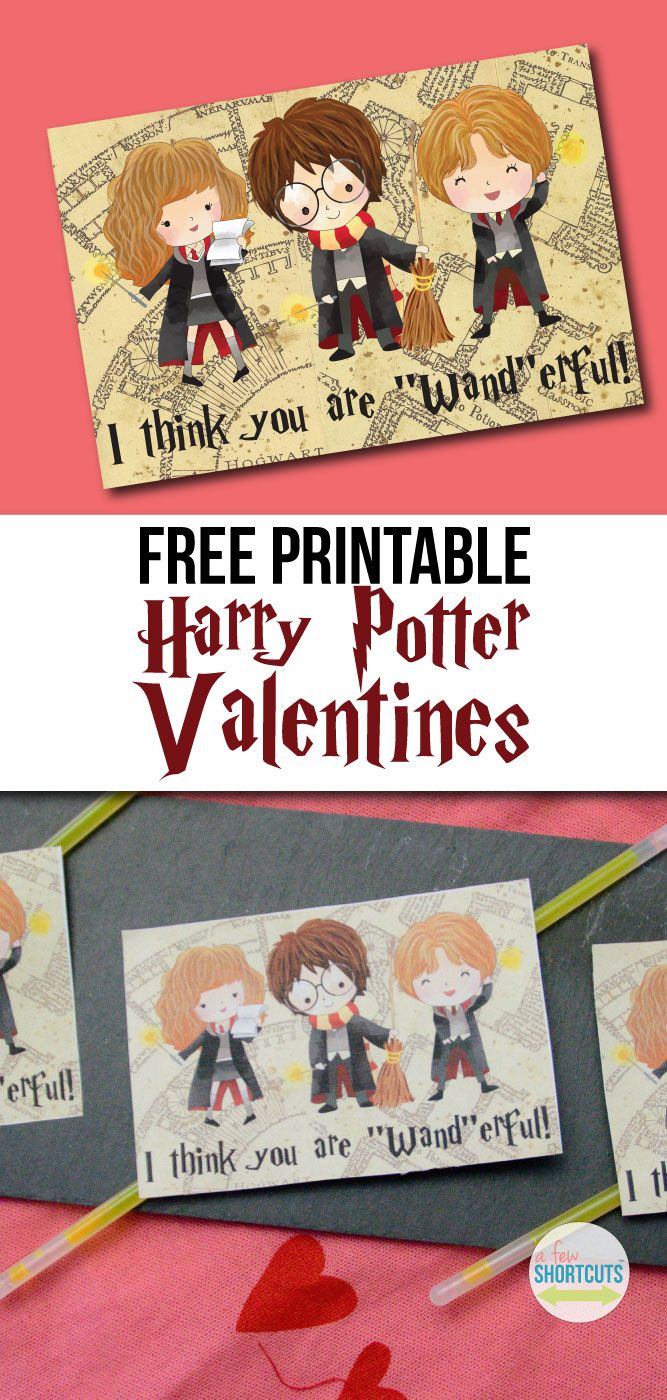 Printable Harry Potter Valentines Day Cards