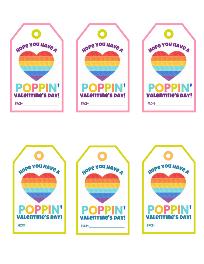 Free Printable Have A Poppin Valentine's Day