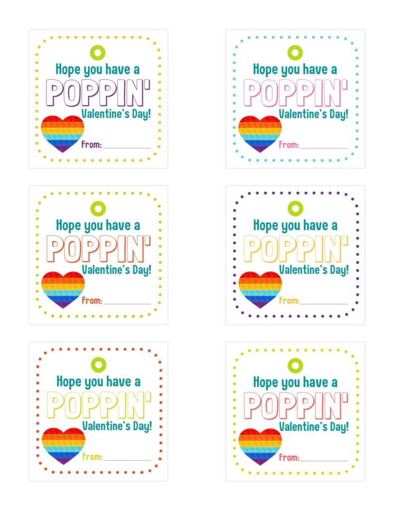 Have A Poppin Valentine's Day Free Printable