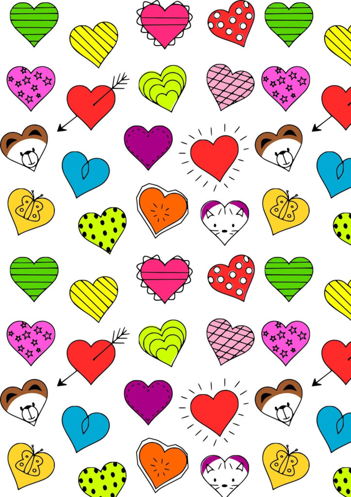 Printable Wrapping Paper Valentines Day
