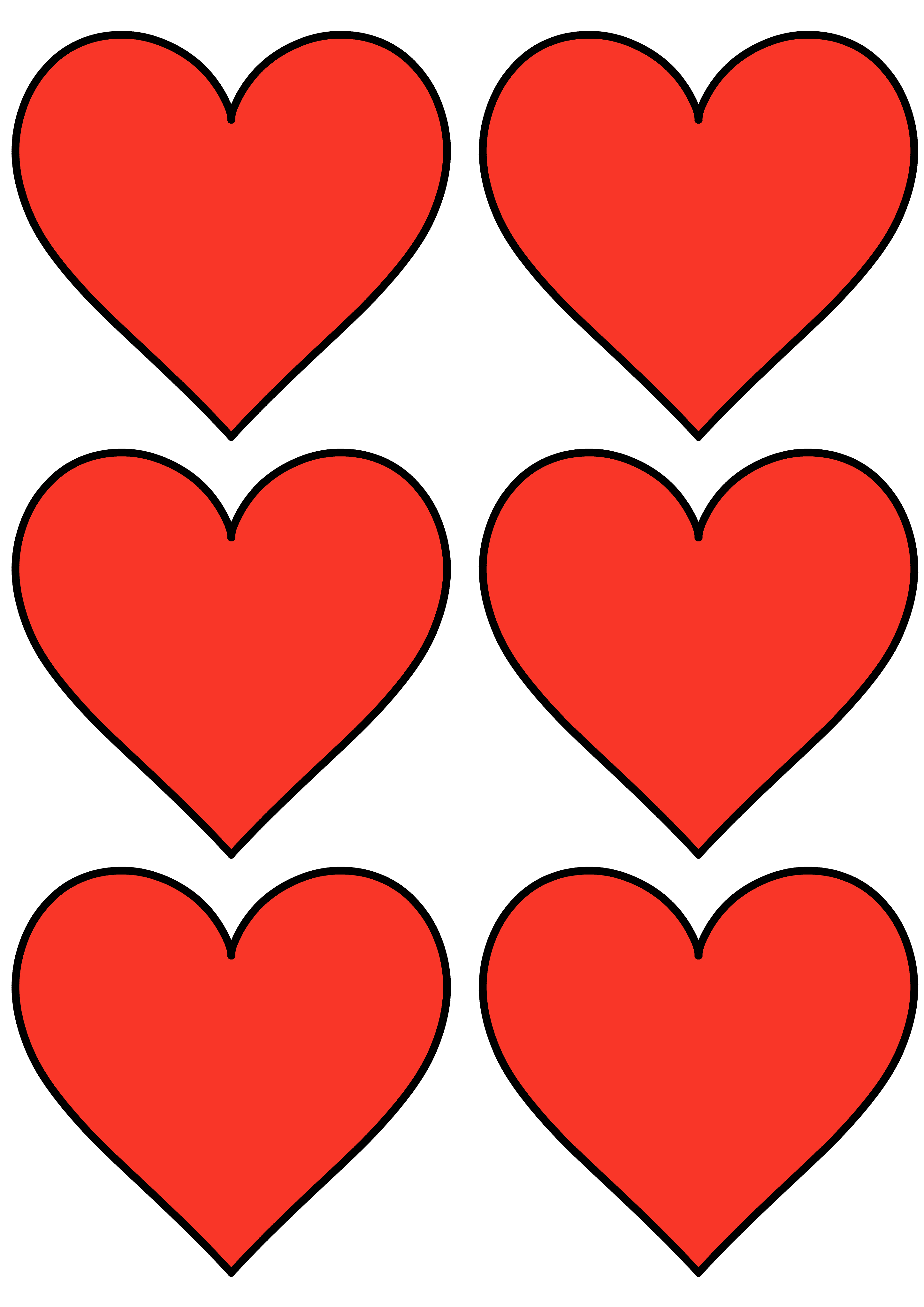 Printable Hearts For Valentine's Day