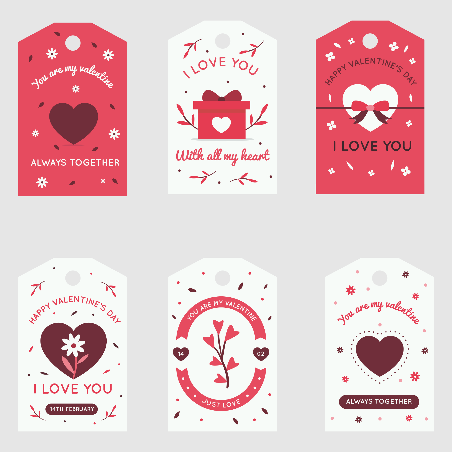 Valentine's Day Tags Printable