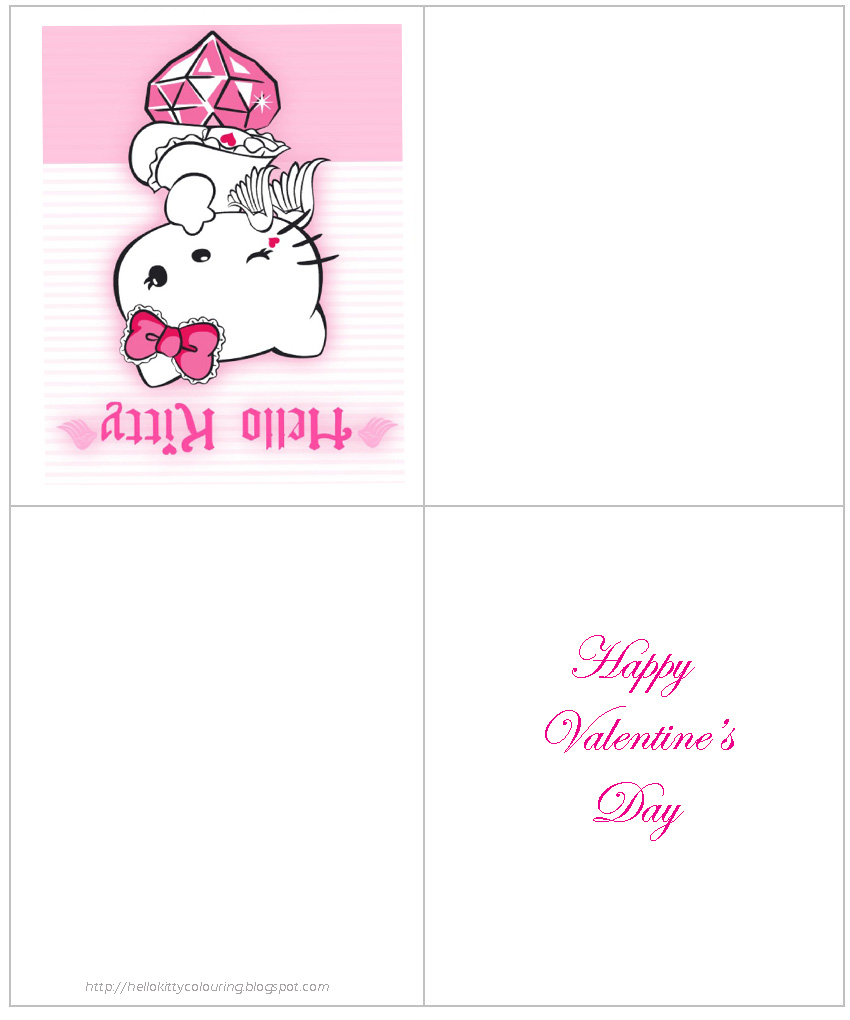 Hello Kitty Valentine Cards Printable