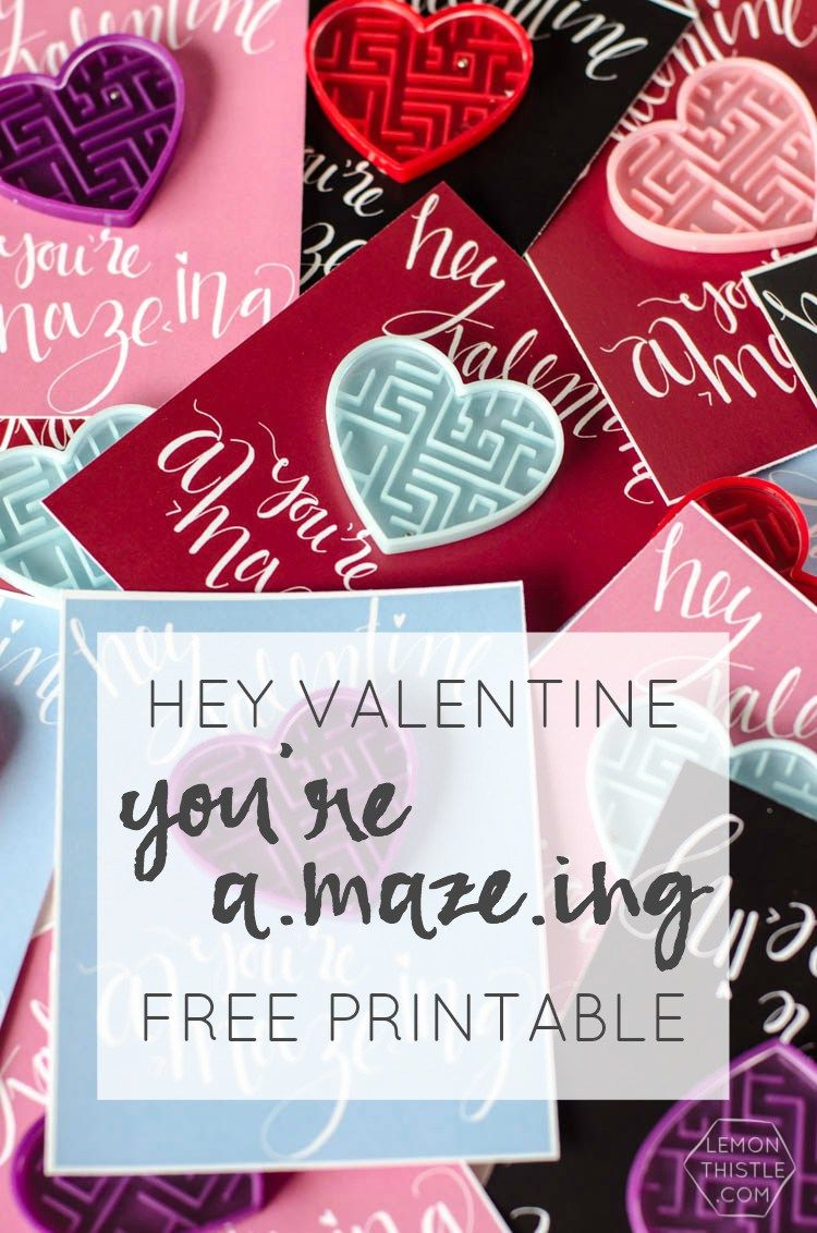 A Maze Ing Valentine Printable