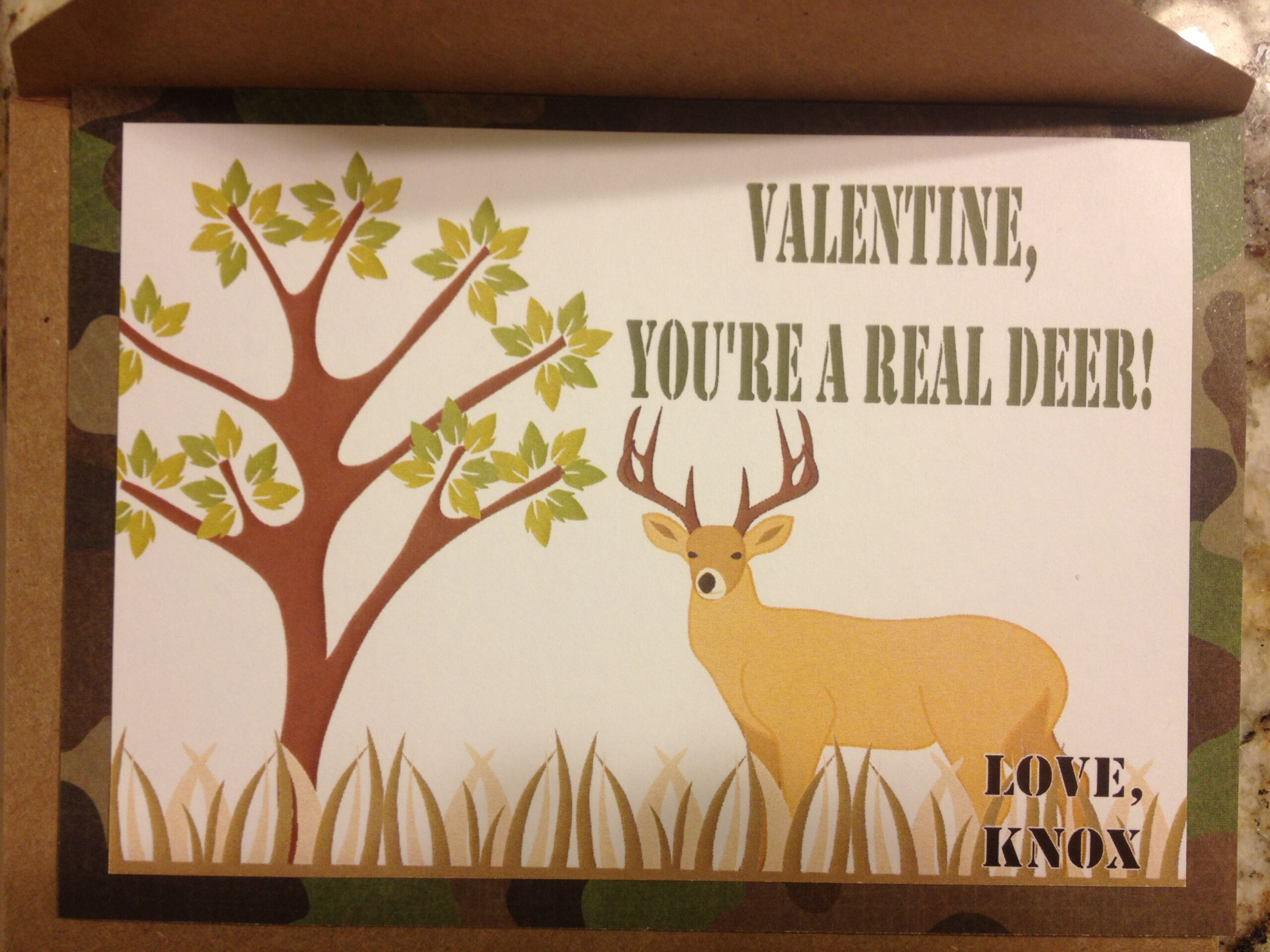 Buck Hunting Valentines Free Printables