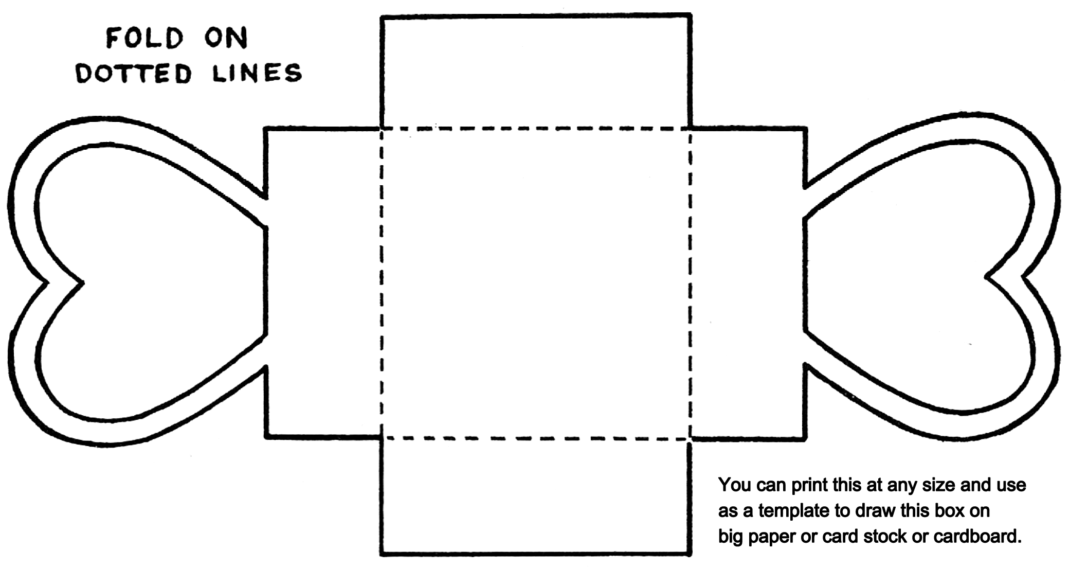 Free Printable Valentine Box Template