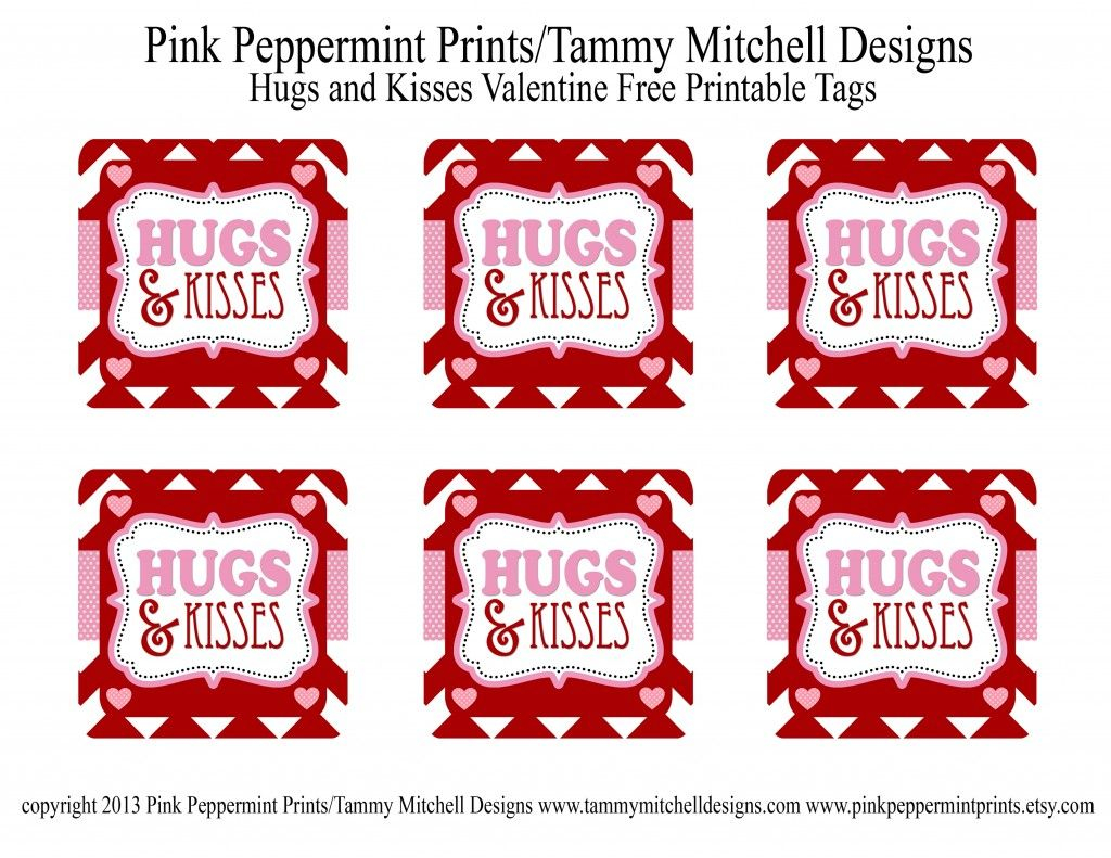 Bugs And Kisses Valentine Free Printable