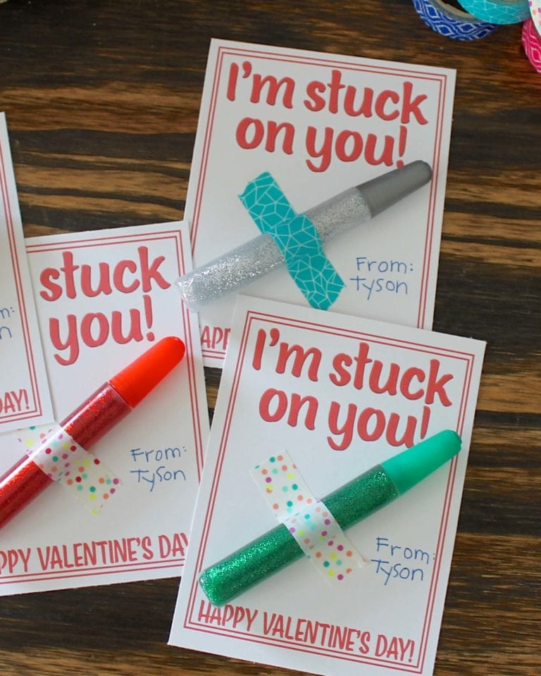 I'm Stuck On You Valentine Printable