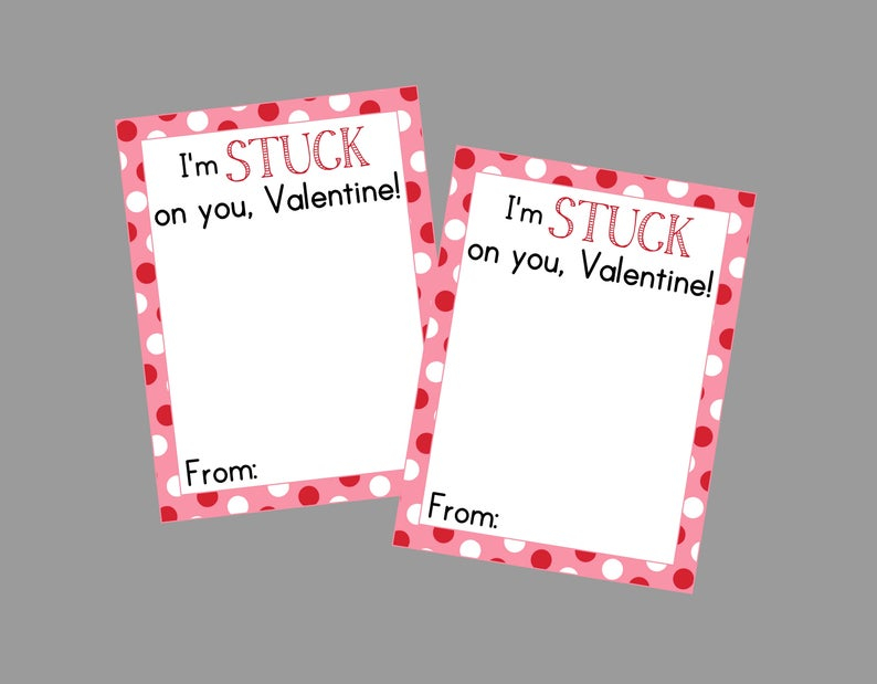 I'm Stuck On You Valentine Printable