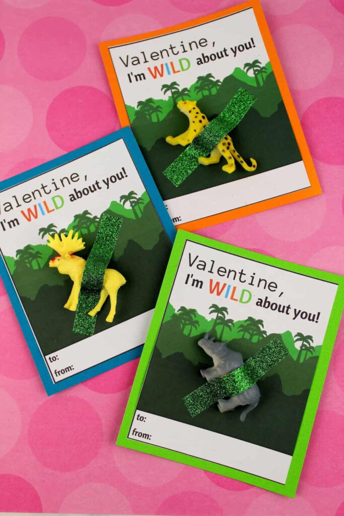 I'm Wild About You Valentine Free Printable