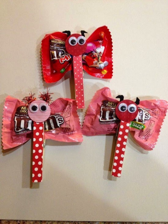 Butterfly Lollipop Valentines Printables