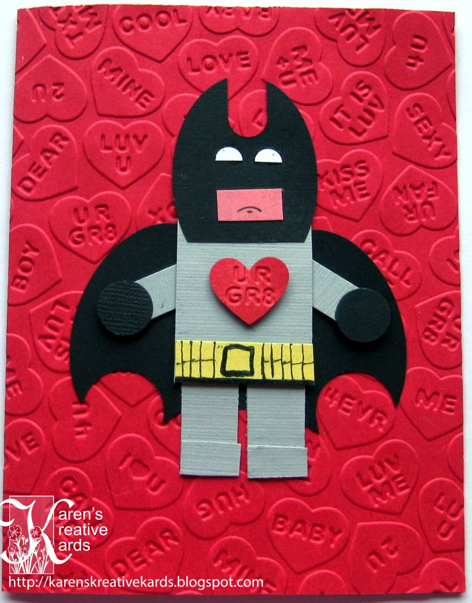 Batman Valentine Blank Printable