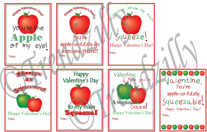 Apple Of My Eye Valentine Printable Baby Puffs