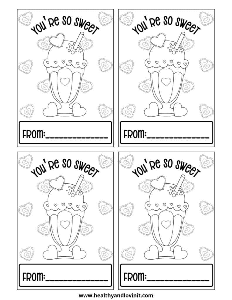 Printable Valentine Cards To Color Pdf