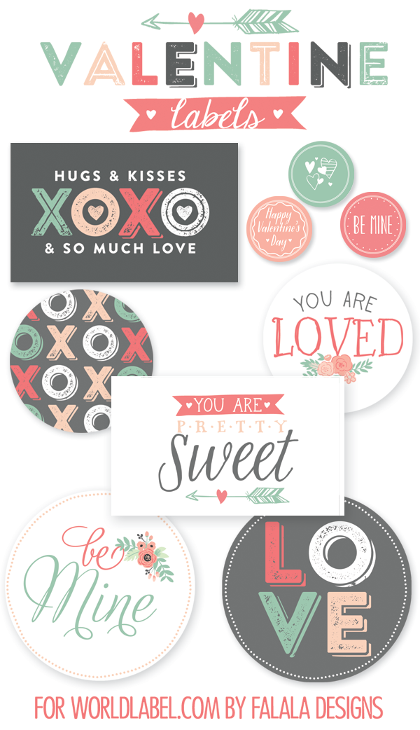 Free Printable Valentine Labels