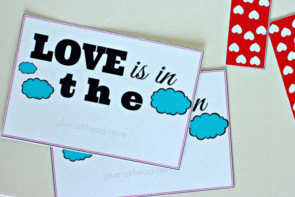 Love Is In The Air Valentine Printable