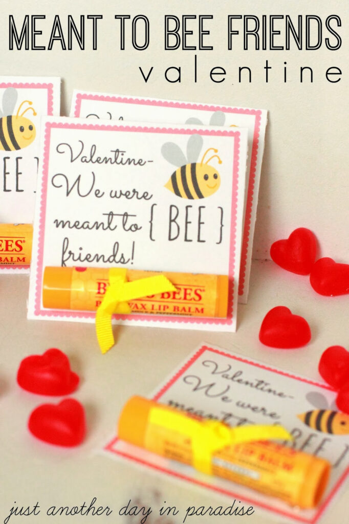 Burt's Bees Valentine Free Printable