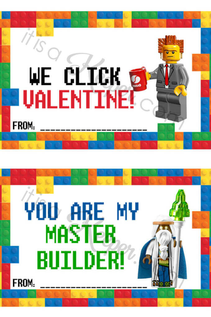 Free Lego Valentine Printables