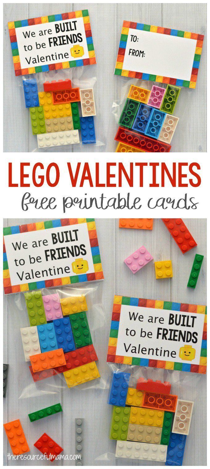 Free Printable Lego Valentines Cards