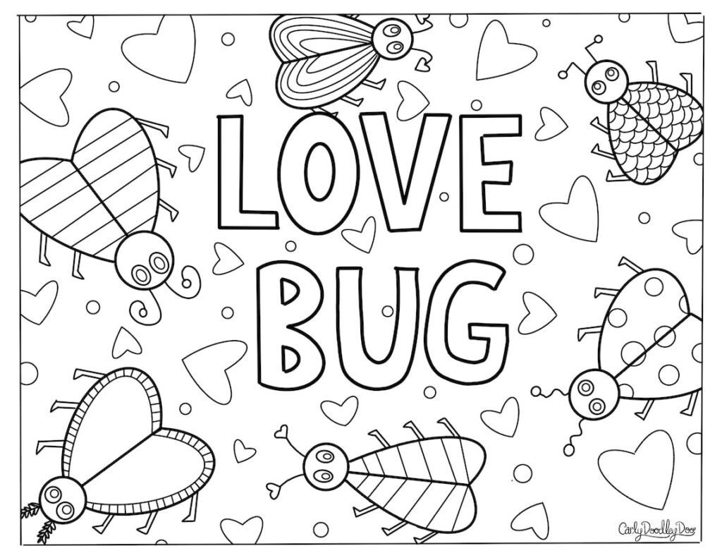 Love Bug Valentine Printable