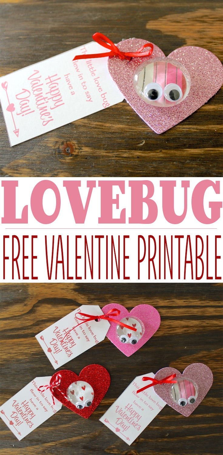 Love Bug Valentine Printable