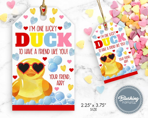 Lucky Duck Valentine Printable