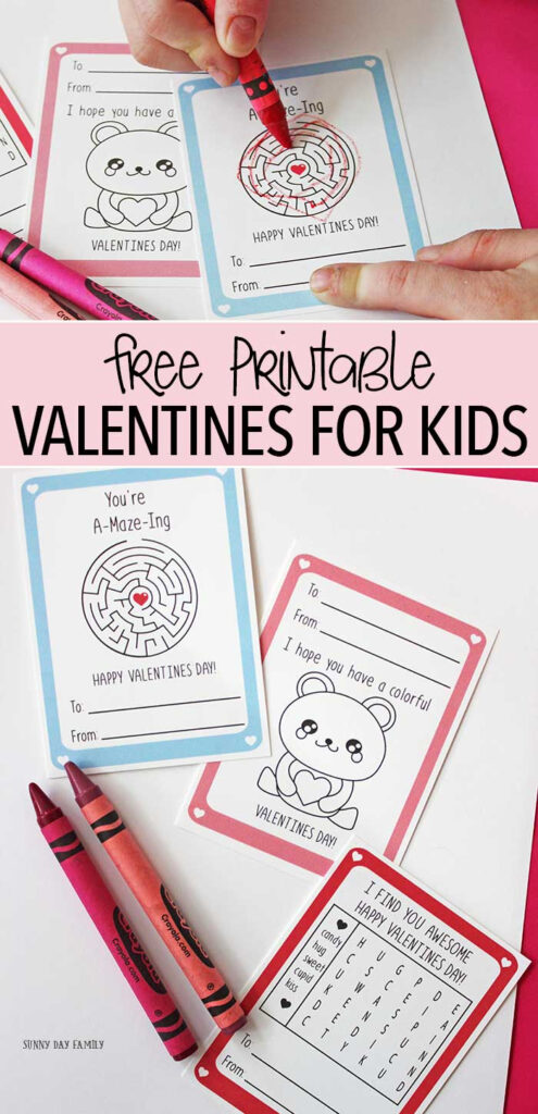 Printable Valentine Card For Kids