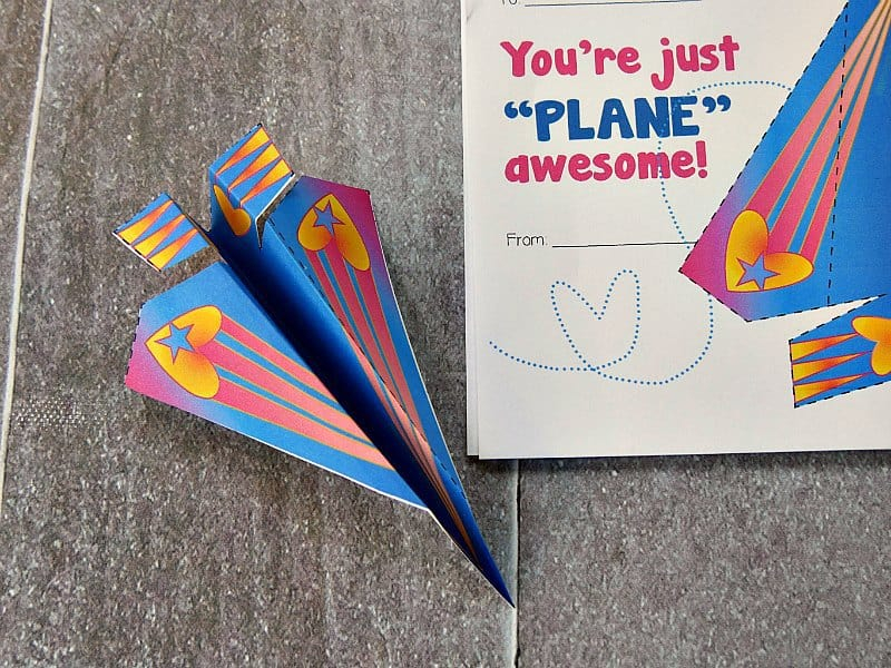 Paper Airplane Valentine Free Printable