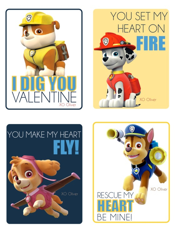 Paw Patrol Valentines Printable