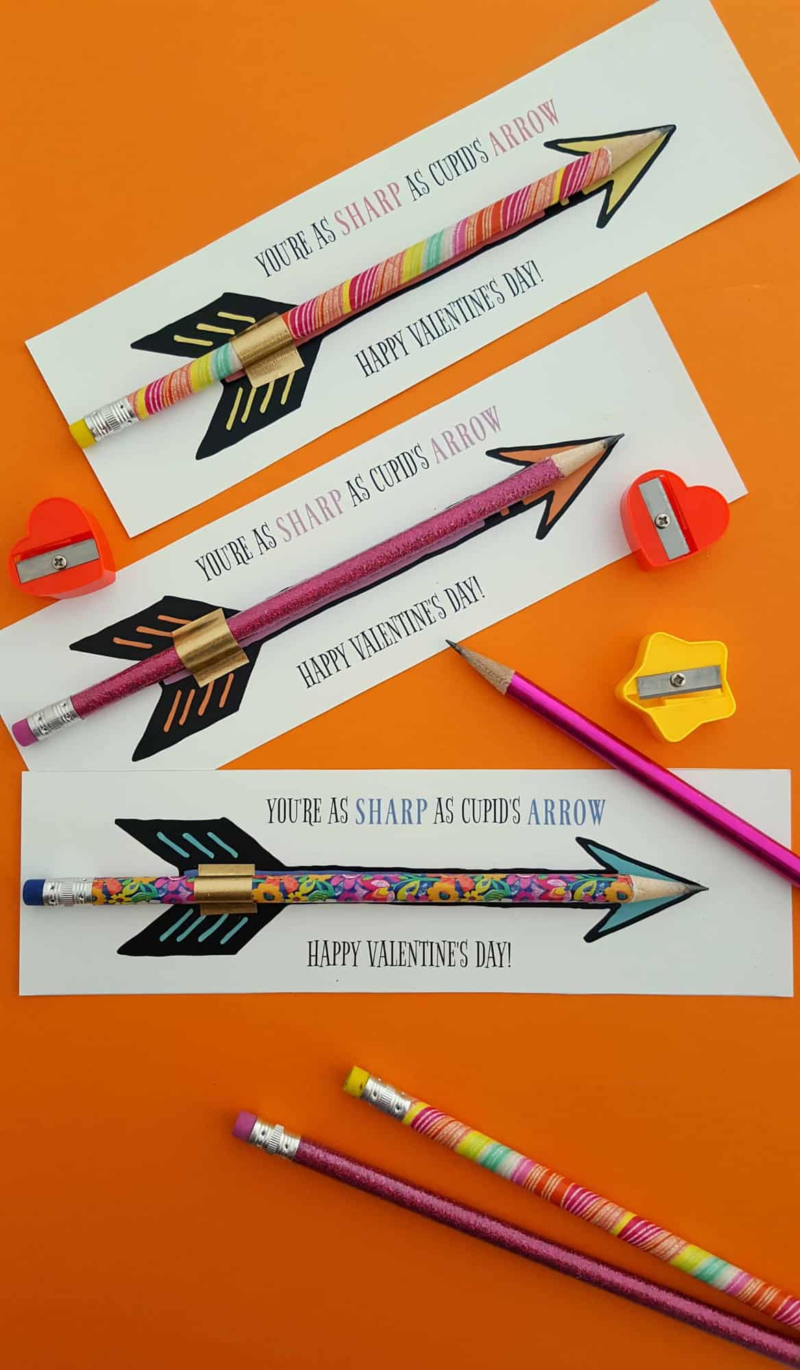 Arrow Pencil Valentine Printables
