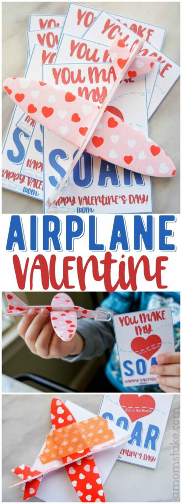 Airplane Valentine Card Printables Free