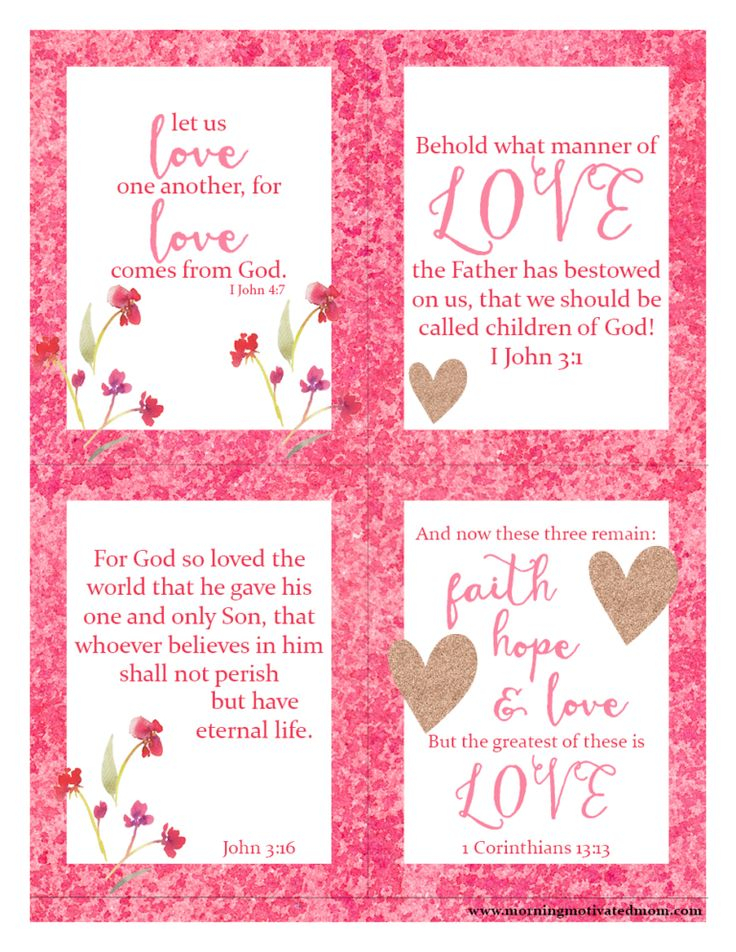 Bible Verse Valentine Printables