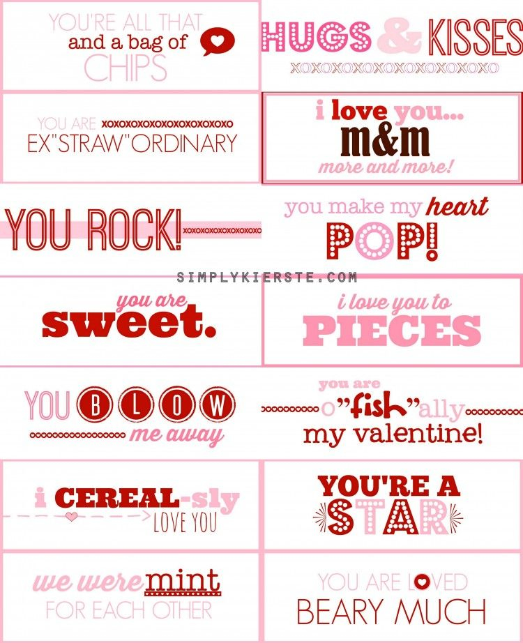 14 Days Of Valentines For Him Printables