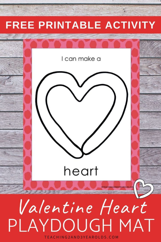 Free Printable Valentine's Day Playdough Mats
