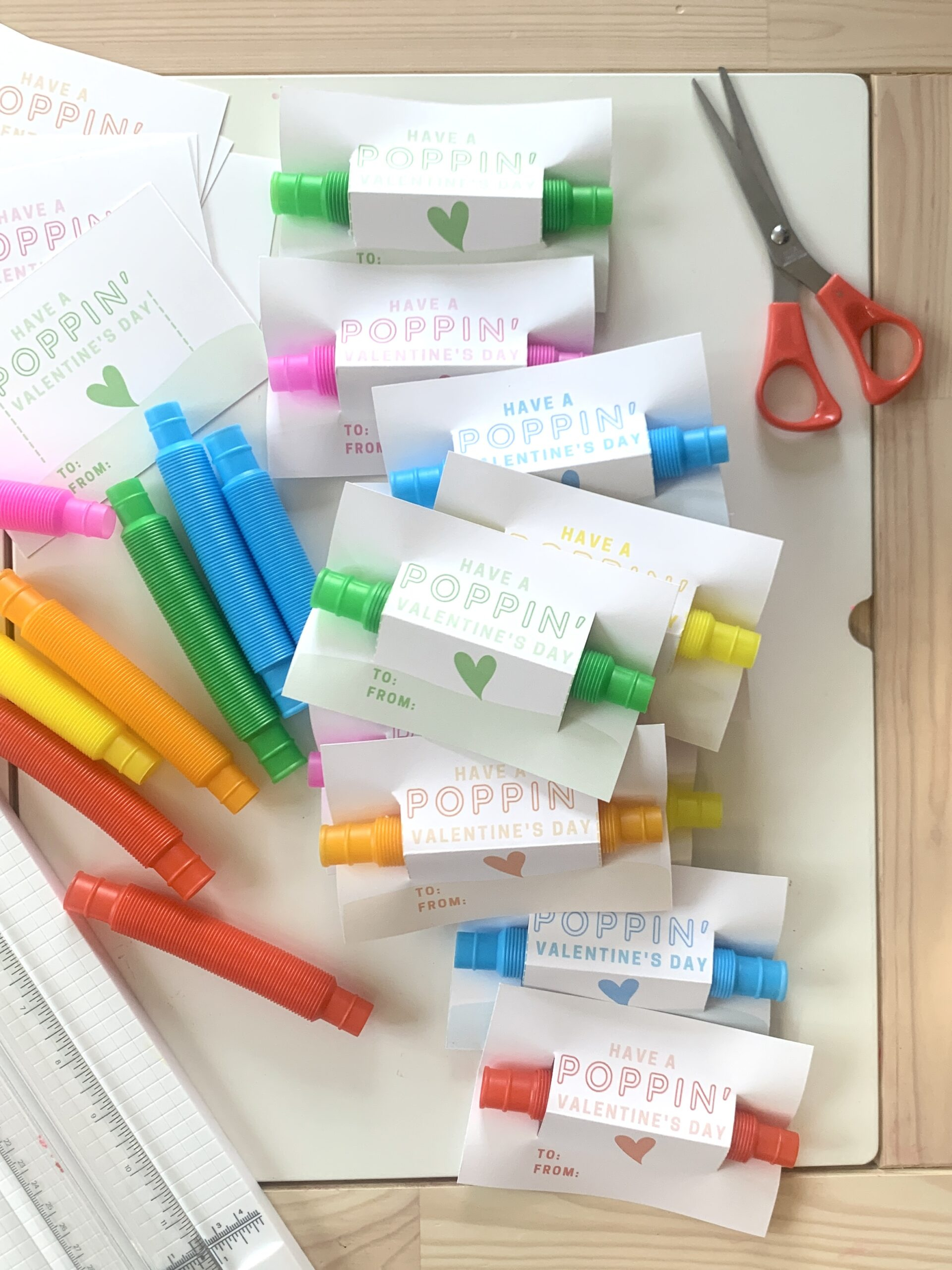 Pop Tube Valentine Printable