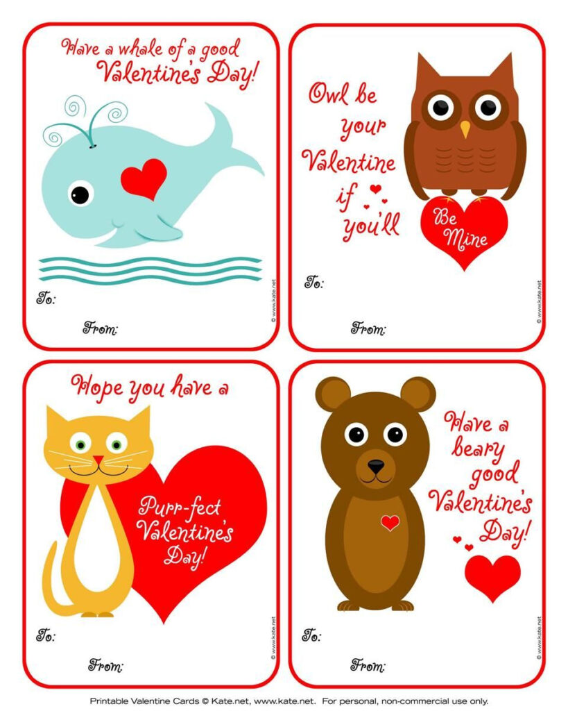 Printable Valentine's Day Greeting Cards