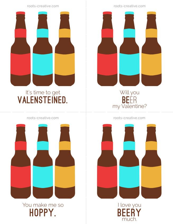 Beer Valentines Free Printable