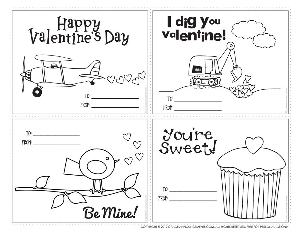 Free Printable Valentines Black And White