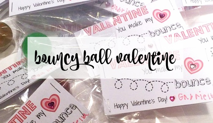 Bouncy Ball Valentines Printable
