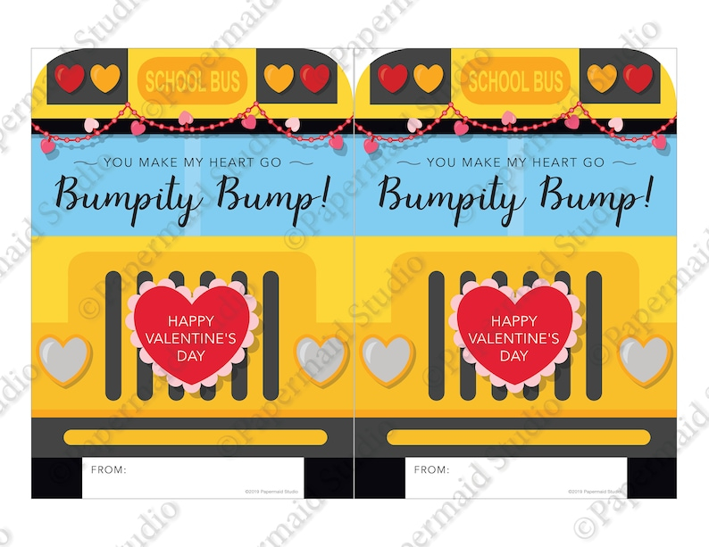 Bus Driver Valentine Free Printable