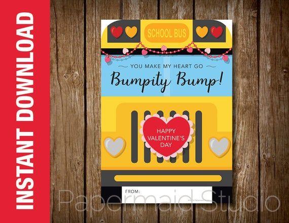 Bus Driver Valentine Printable