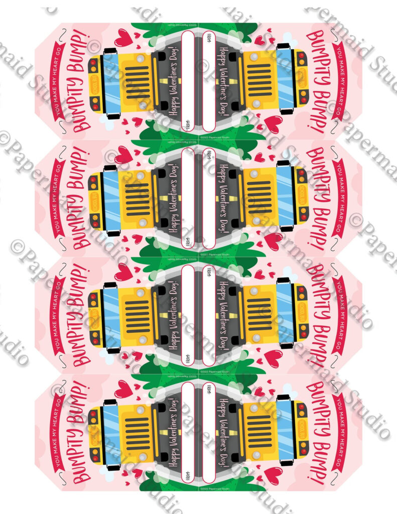 Bus Driver Valentine Printable