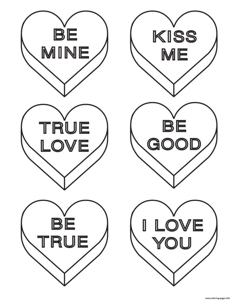 Valentine Candy Sayings Printable
