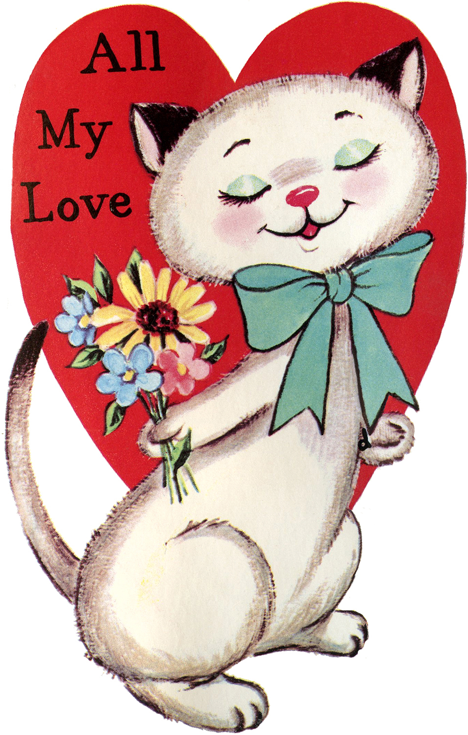 Cat Valentines Printable Suckers