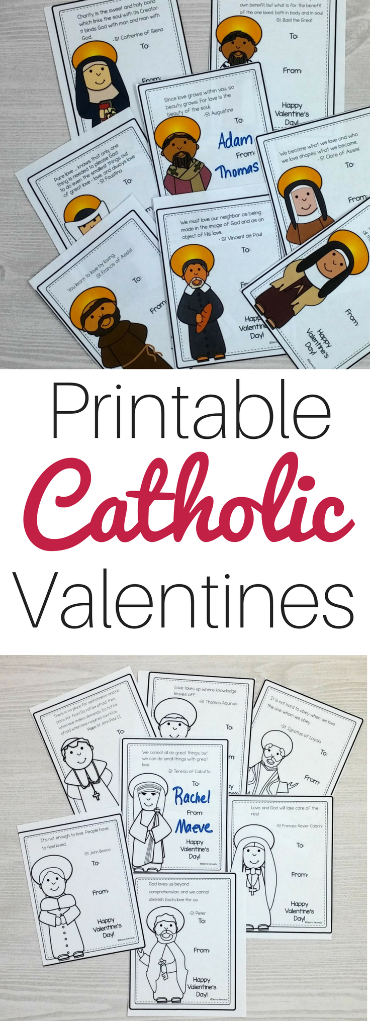 Free Printable Catholic Valentine Cards