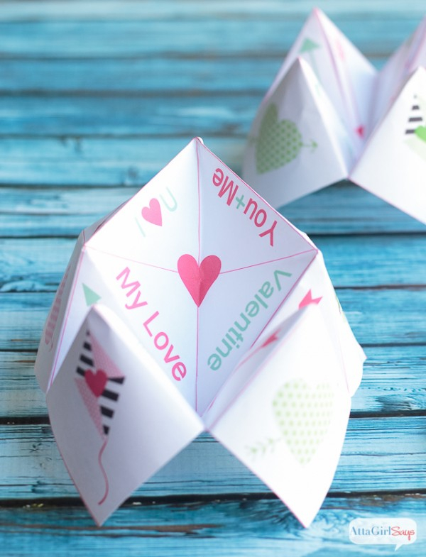 Valentine's Day Cootie Catcher Printable